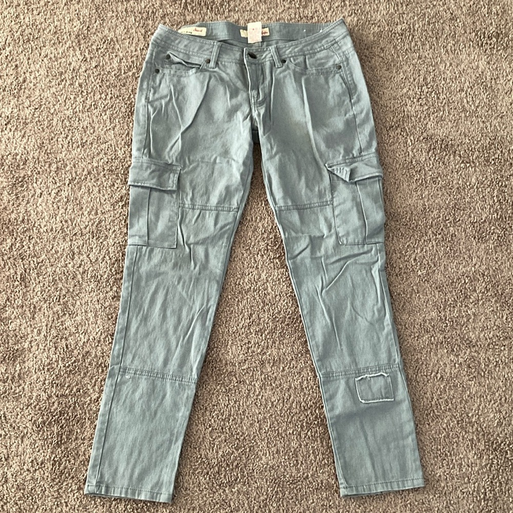Jalate Scout Cargo Super Skinny Pants Size 9 Gray
